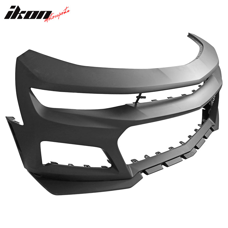 Fits 19-24 Chevy Camaro LS LT1 ZL1 Style Front Bumper Cover Conversion + Canards