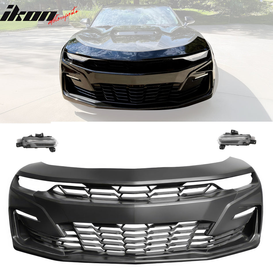 2019-2024 Chevy Camaro SS Unpainted Front Bumper Daytime Running Light