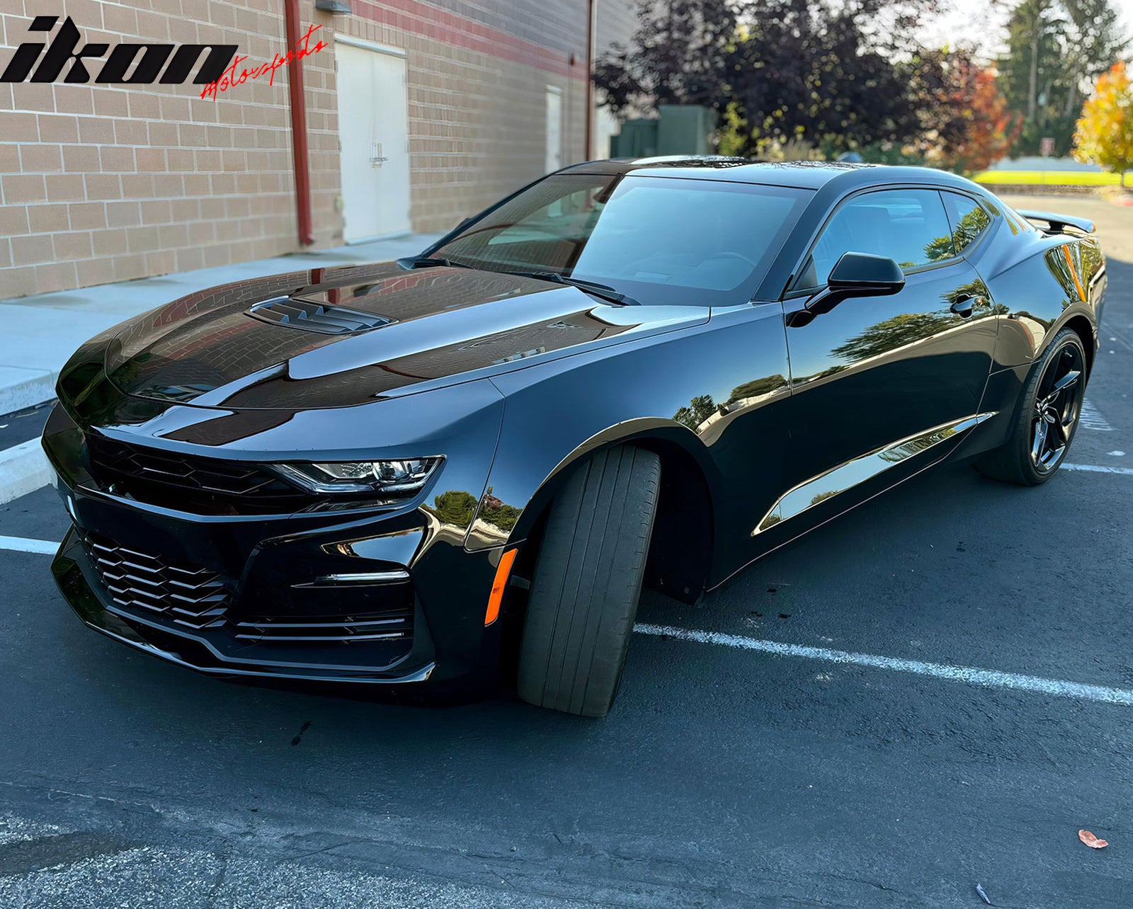 For 19-24 Camaro SS Style PP Front Bumper Cover Conversion Daytime Running Light