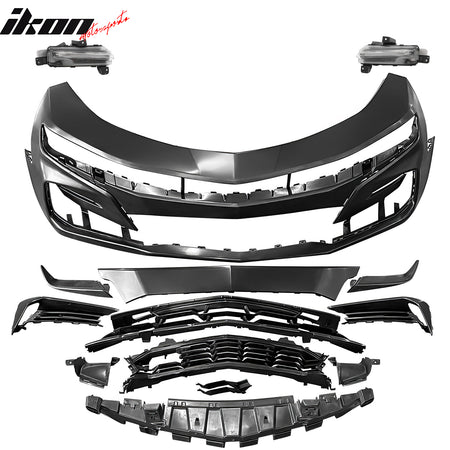 For 19-24 Camaro SS Style PP Front Bumper Cover Conversion Daytime Running Light