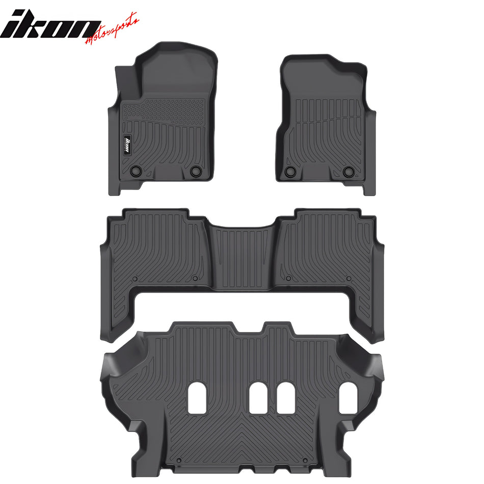 19-24 Infiniti QX80/Nissan Armada Bench Seat Floor Mats TPE 3D Carpet