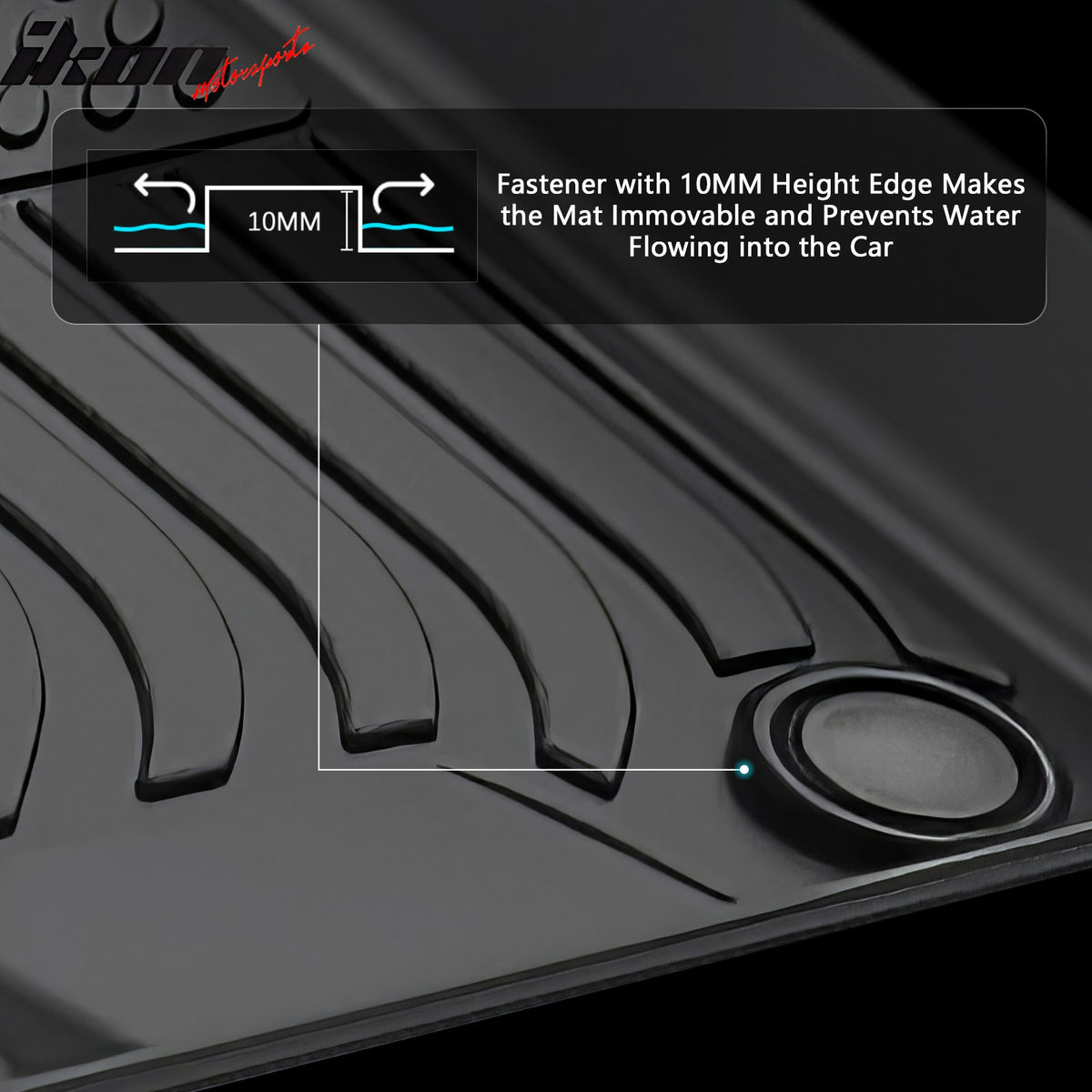 Fits 19-24 Infiniti QX80/Nissan Armada Bench Seat Floor Mats TPE 3D Carpet Liner