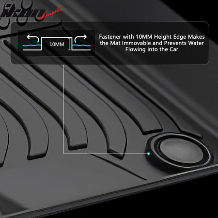 Fits 19-24 Infiniti QX80/Nissan Armada Bench Seat Floor Mats TPE 3D Carpet Liner