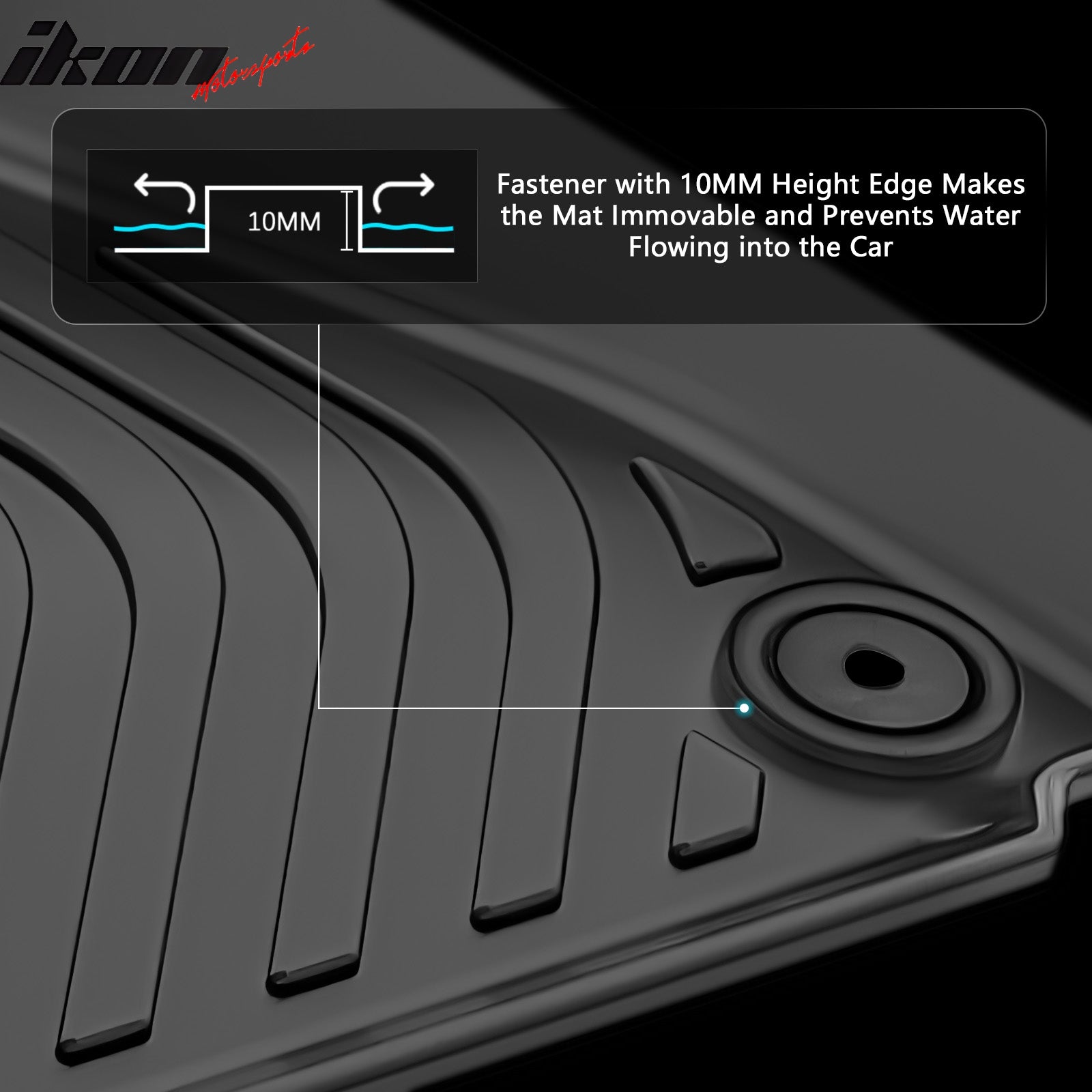 Fits 19-24 Maserati Levante Floor Mats TPE Carpets All Weather 3D Liner Guard