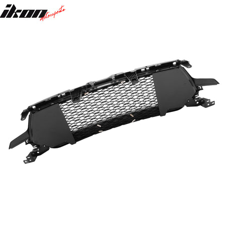 Fits 19-24 Ram 1500 Longhorn Honeycomb Front Bumper Hood Grille Matte Black ABS