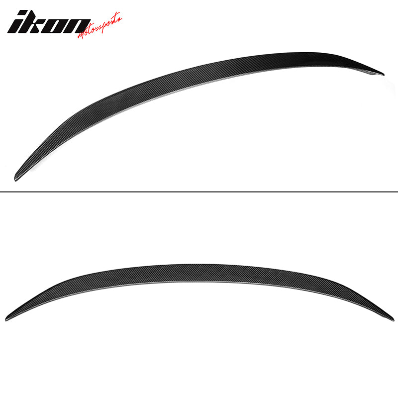 IKON MOTORSPORTS, Dry Carbon Fiber Rear Trunk Spoiler Compatible With 2019-2026 BMW G20 3 Series Sedan & 2021-2026 G80 M3 Sedan, Rear Trunk Spoiler Wing Lip Bodykit Replacement MP Style