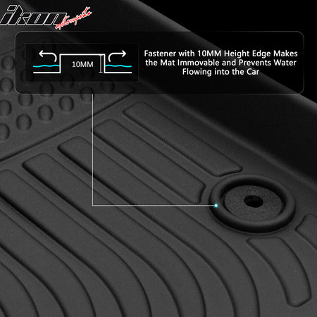 Fits 19-25 Chevy Blazer Heavy Duty 3D Molded Floor Mats + Trunk Mat Liner TPE
