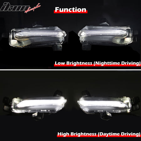 Fits 19-24 Chevrolet Camaro SS OE Style Daytime Running Light DRL LED Foglights