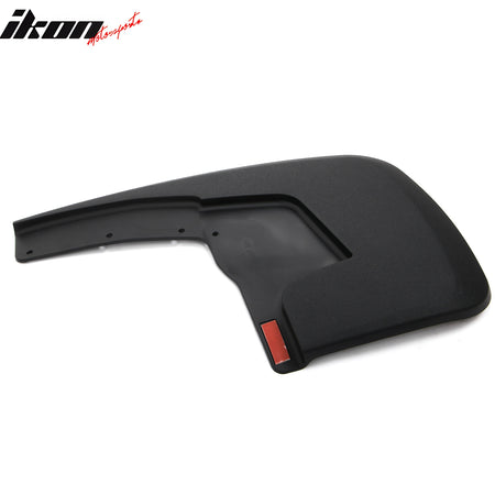 IKON MOTORSPORTS Mud Flap, Compatible with 2019-2024 Dodge Ram 1500, Textured Black PP Mud Guards Splash, Front Rear 4PCS Set