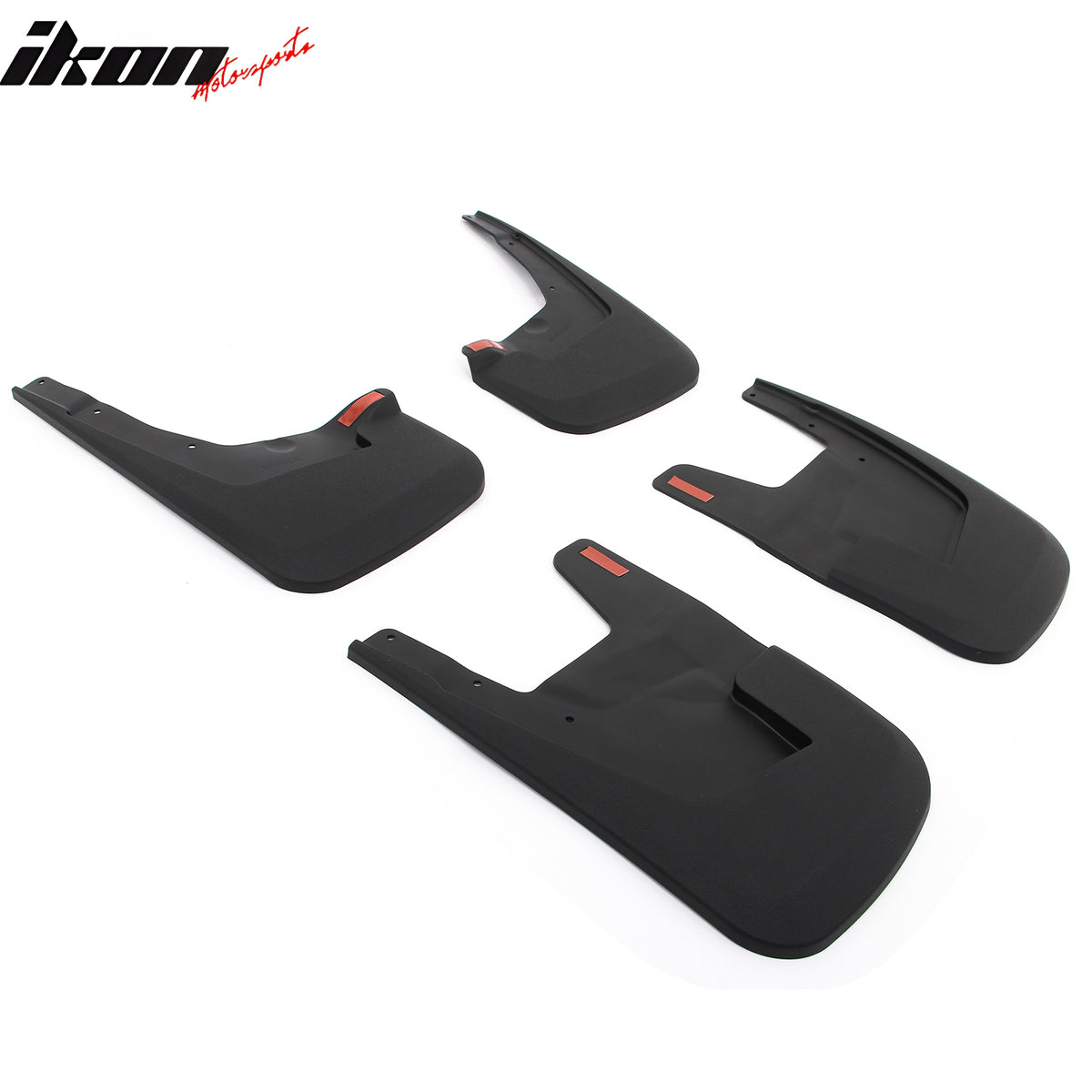 IKON MOTORSPORTS Mud Flap, Compatible with 2019-2024 Dodge Ram 1500 Without Fender Flares, Textured Black PP Mud Guards Splash, Front Rear 4PCS Set