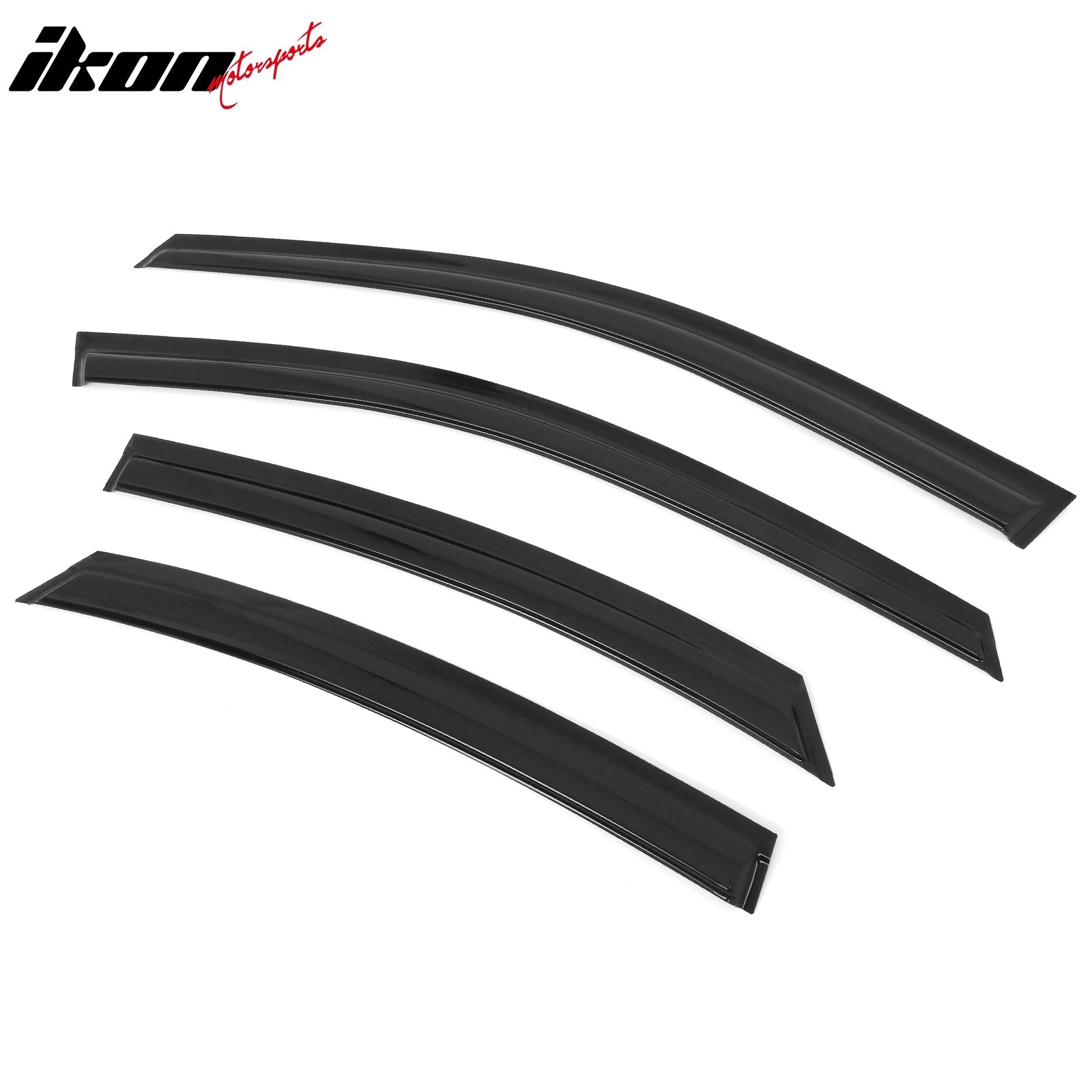 2019 - 2024 Kia Forte 4PCS Tape on Window Visors Vent Rain Sun GuardsIkon Motorsports