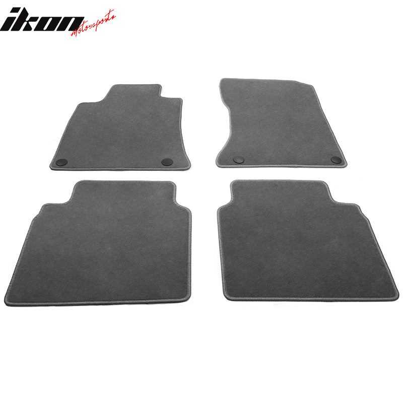 Fits 19-25 Nissan Altima Anti-Slip Front Rear Floor Mats Carpet Nylon 4PCS Gray