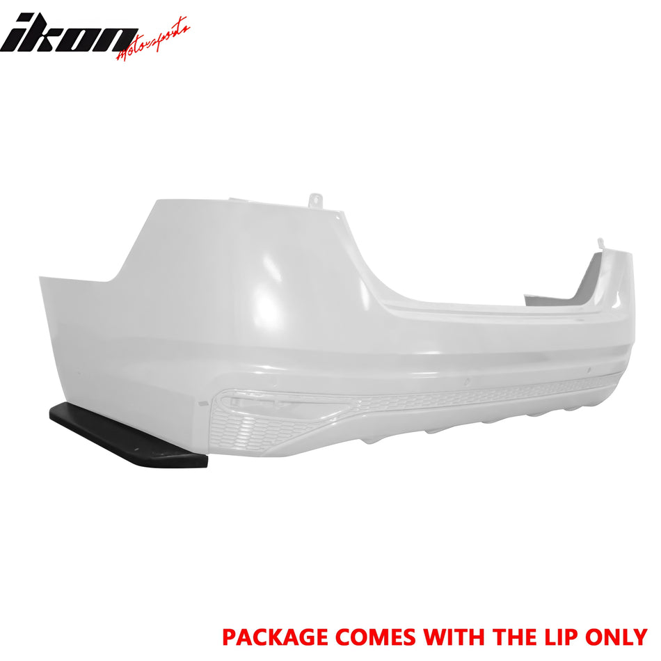 IKON MOTORSPORTS Rear Aprons, Compatible with 2019-2024 Nissan Altima, IKON Style Unpainted Black PU Rear Bumper Lip Splitter Protector, 2PCS