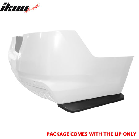 Fits 19-24 Nissan Altima IK Style Rear Bumper Lip Splitter Aero Kit Unpainted PU