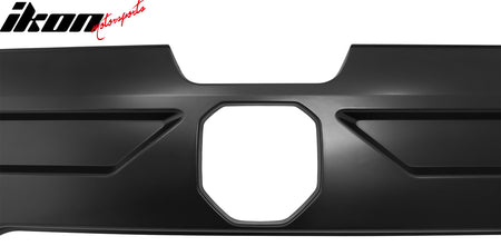 Fits 19-24 Ram 1500 IKON Style Tailgate Applique Panel Cover Matte Black ABS