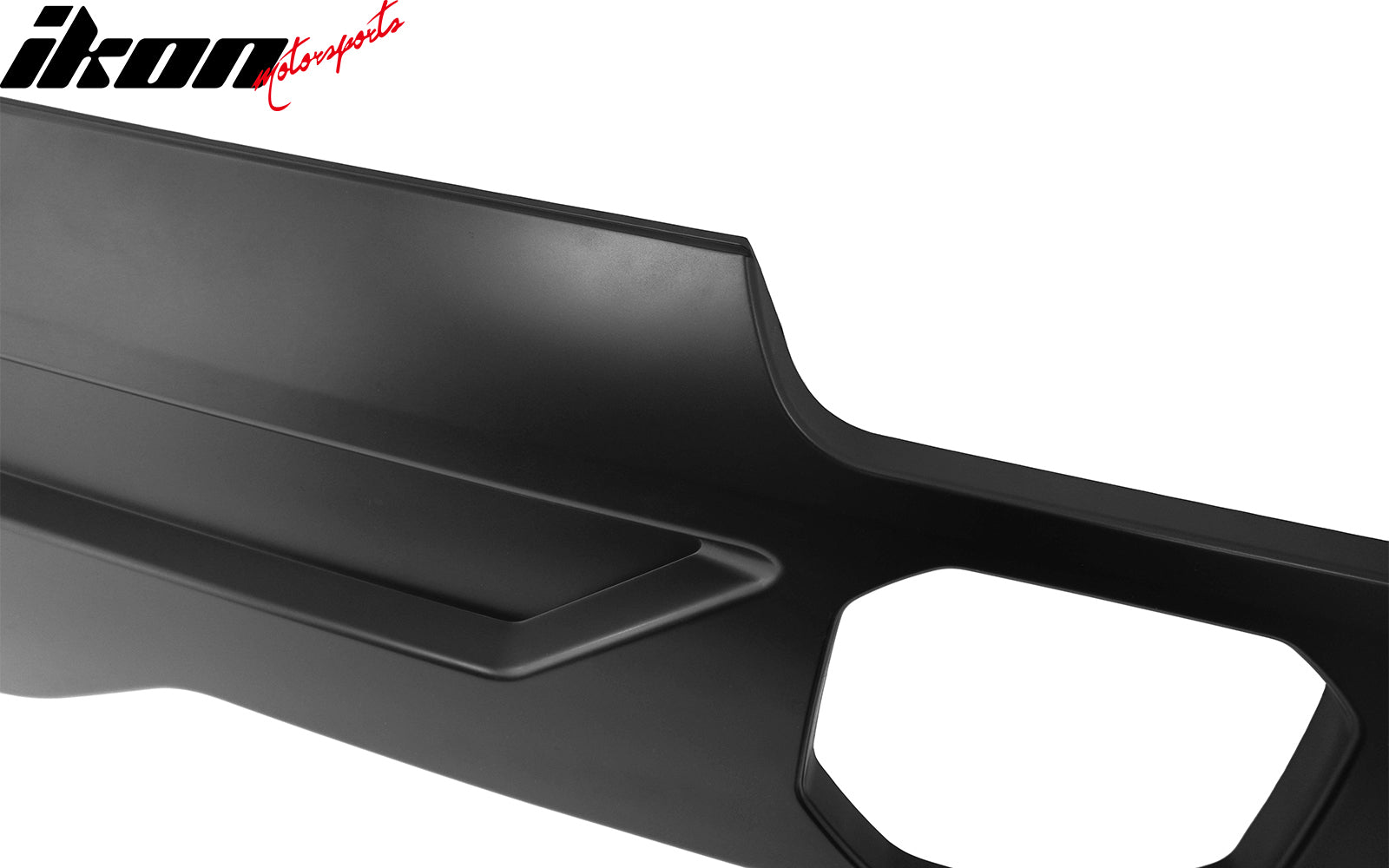 Fits 19-24 Ram 1500 IKON Style Tailgate Applique Panel Cover Matte Black ABS