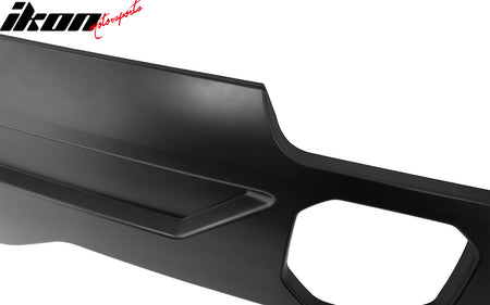 Fits 19-24 Ram 1500 IKON Style Tailgate Applique Panel Cover Matte Black ABS