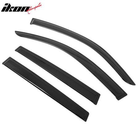 Fits 19-24 Subaru Forester Tape on Window Visors Vent Rain Sun Guards Deflectors