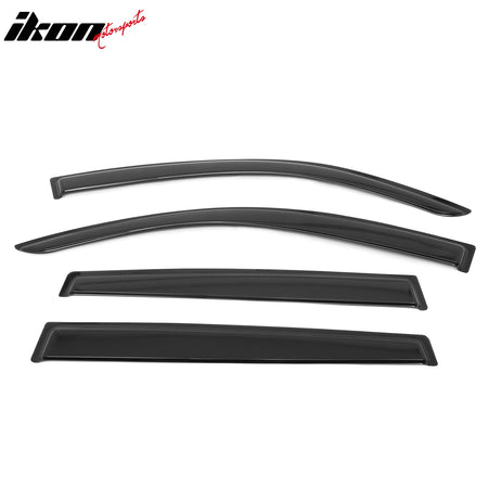 Fits 19-24 Subaru Forester Tape on Window Visors Vent Rain Sun Guards Deflectors
