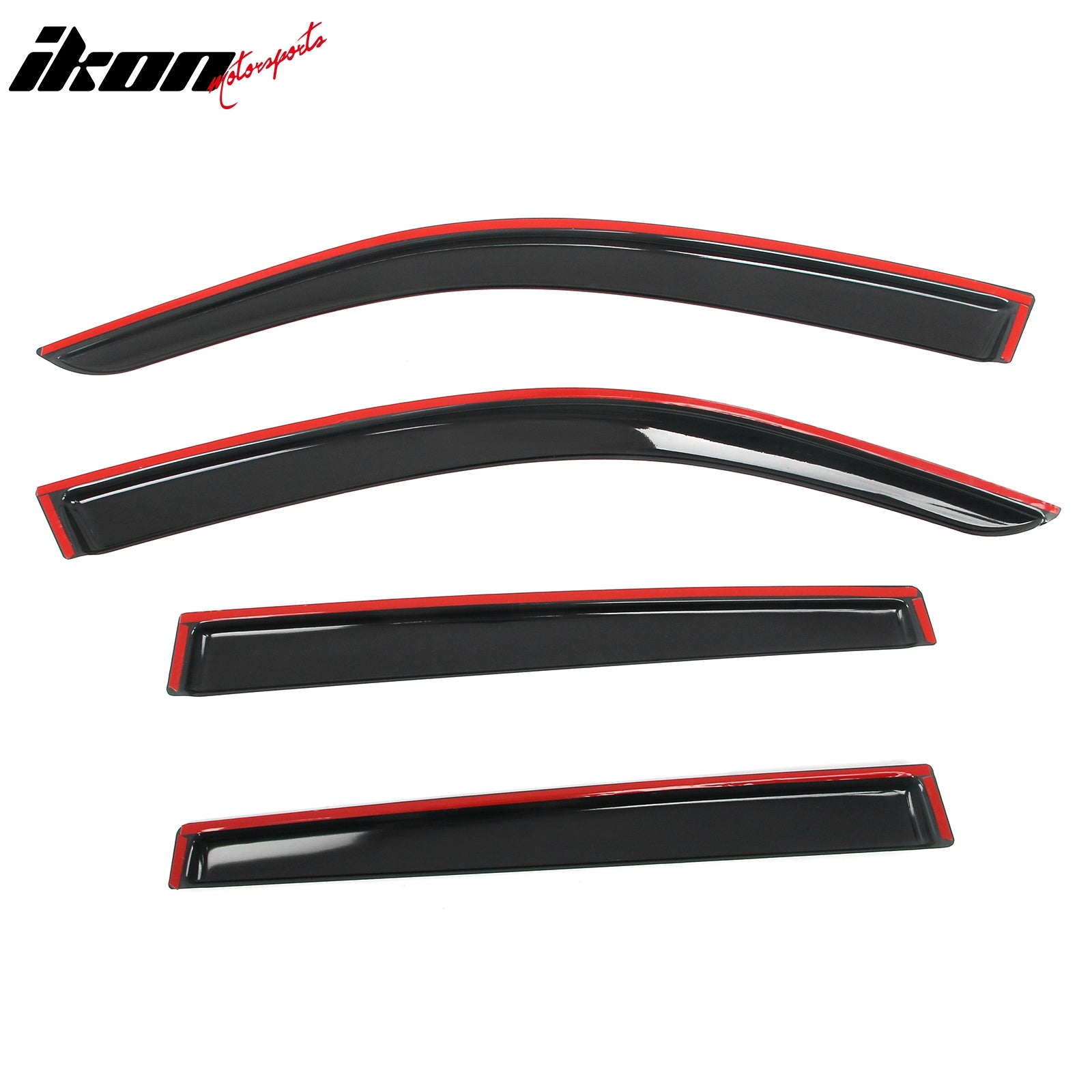 Fits 19-24 Subaru Forester Tape on Window Visors Vent Rain Sun Guards Deflectors