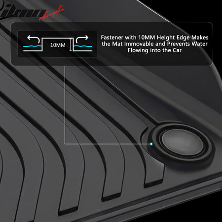 Fits 19-25 Audi A6/A7/S6/S7/RS6/RS7 Floor Mats TPE Carpets 3D All Weather Liner