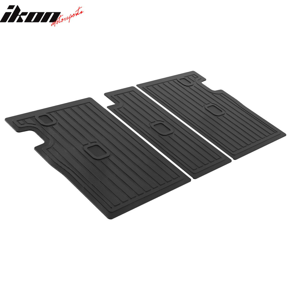 IKON MOTORSPORTS 3D TPE Backrest Mats, Compatible with 2019-2025 BMW G02 X4, All Weather Rear Seat Back Mat Cover Protector, Black