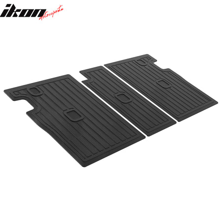 IKON MOTORSPORTS 3D TPE Backrest Mats, Compatible with 2019-2025 BMW G02 X4, All Weather Rear Seat Back Mat Cover Protector, Black