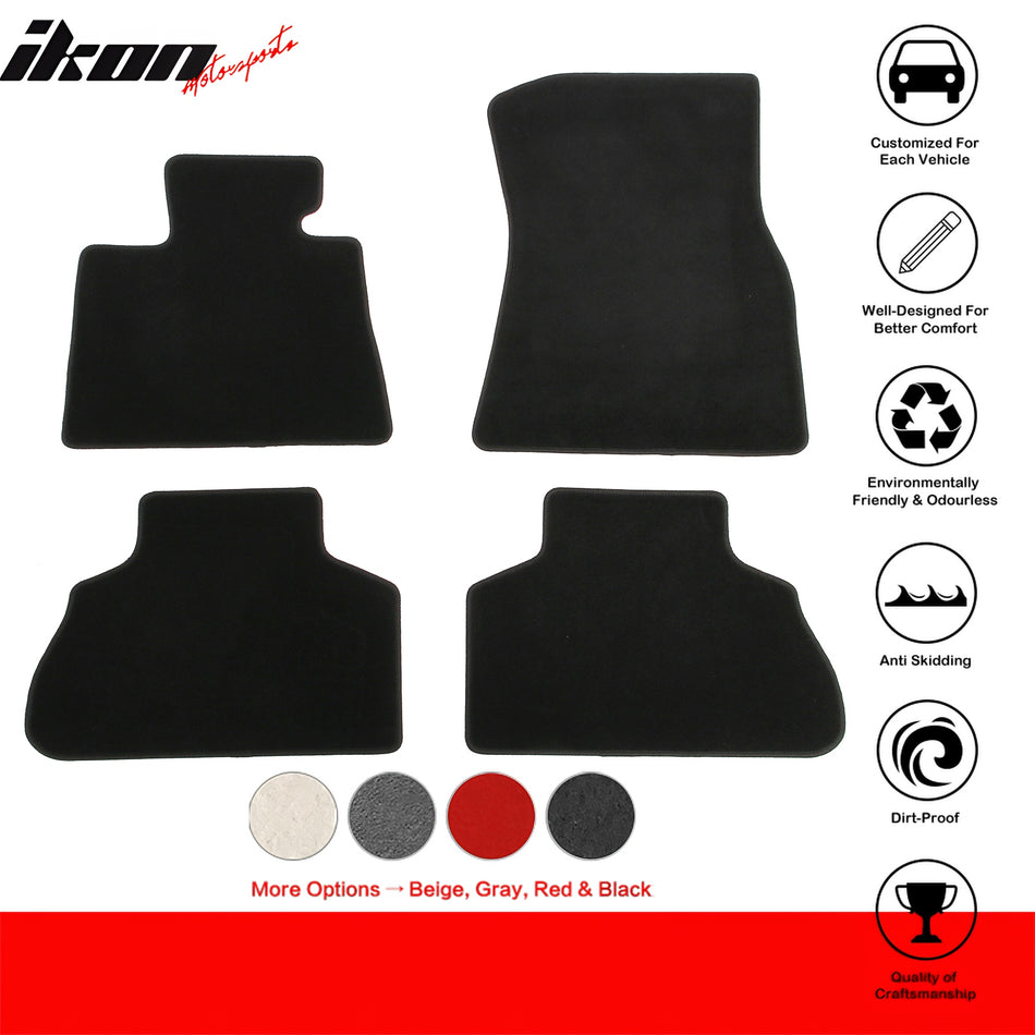 2019-2025 BMW G05 X5 & F95 X5M OE Style Black Floor Mats Nylon 4PCS