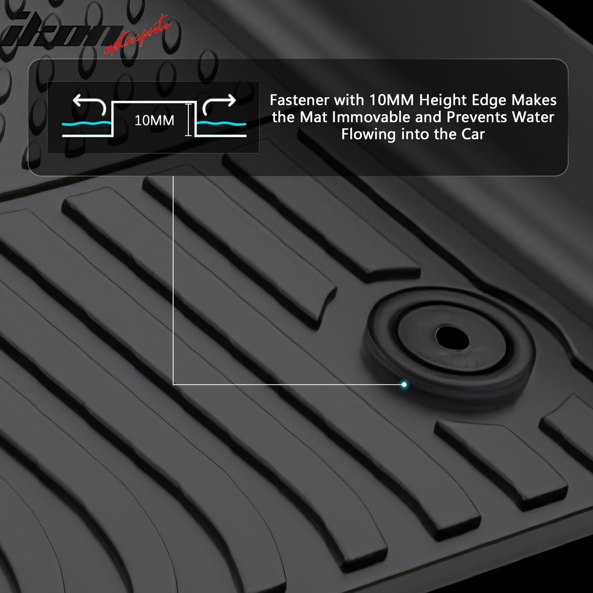 Fits 19-25 Cadillac XT4 Floor Mats TPE All Weather 3D 1st 2nd Row Carpets Liner