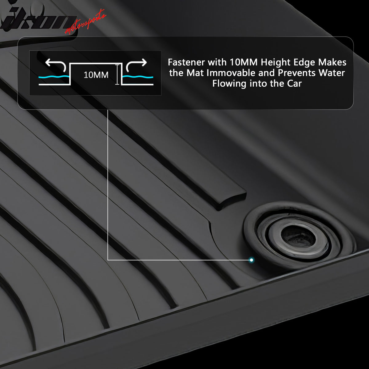 Fits 19-25 Lexus UX200/UX250h/UX300h Floor Mats TPE All Weather 3D Carpets Liner