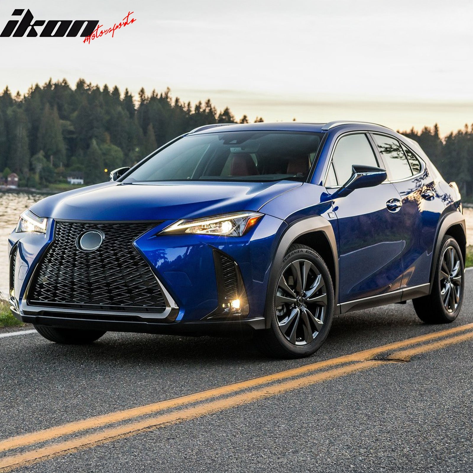 Fits 19-26 Lexus UX200/UX250h/UX300h Floor Mats TPE All Weather 3D