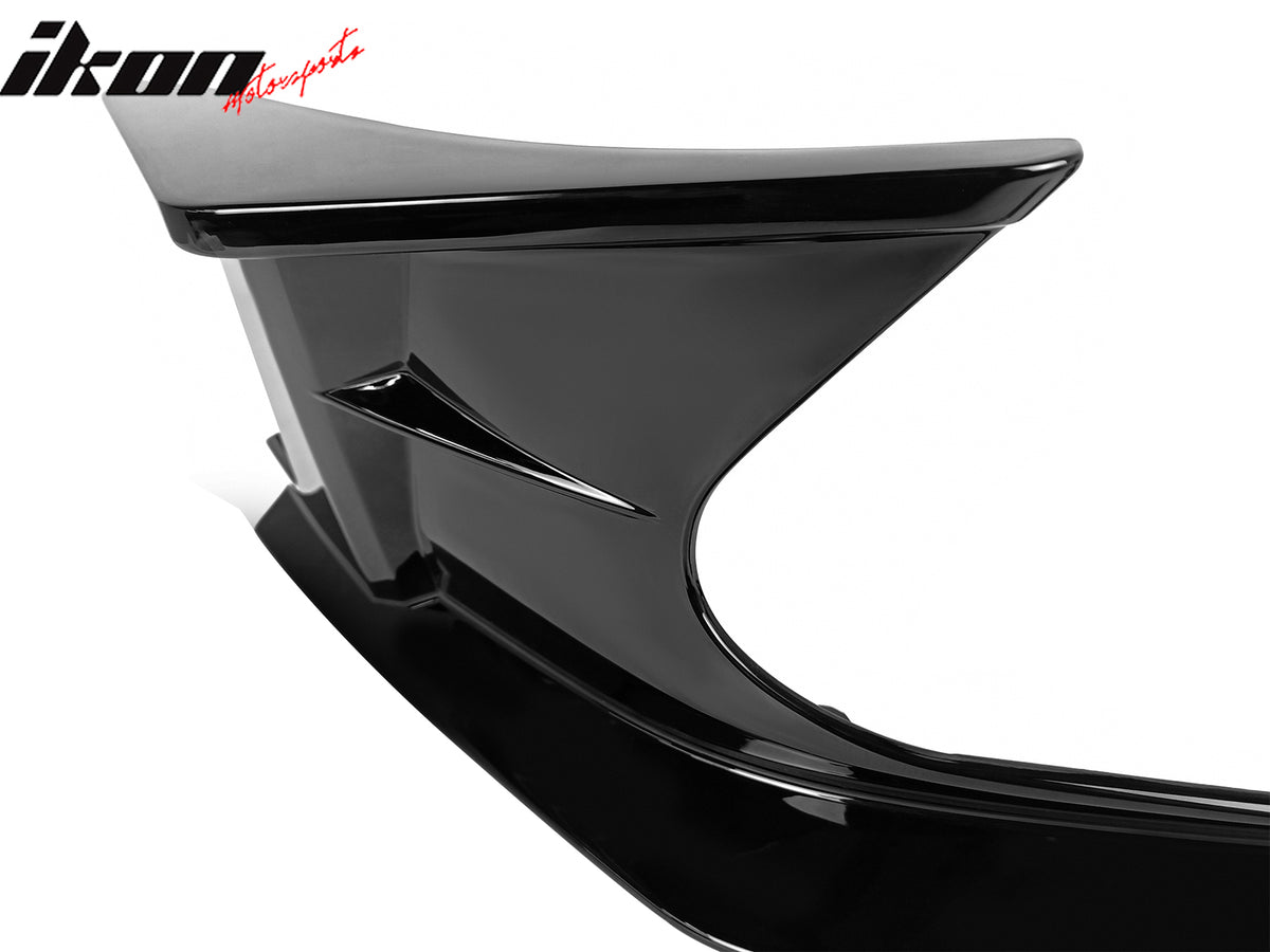 Fits 19-25 Toyota Corolla E210 Gloss Black Front Bumper Splitters + Side Canards