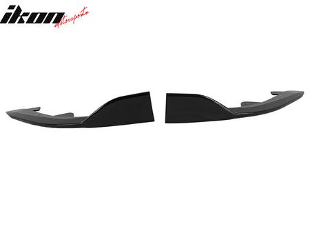 Fits 19-25 Toyota Corolla E210 Gloss Black Front Bumper Splitters + Side Canards