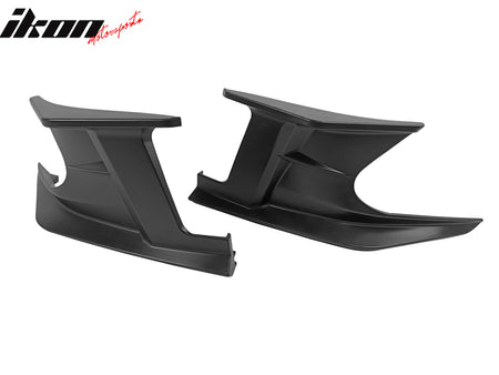 Fits 19-25 Toyota Corolla E210 Matte Black Front Bumper Splitters + Side Canards