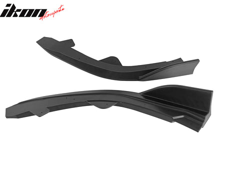 Fits 19-25 Toyota Corolla E210 Matte Black Front Bumper Splitters + Side Canards