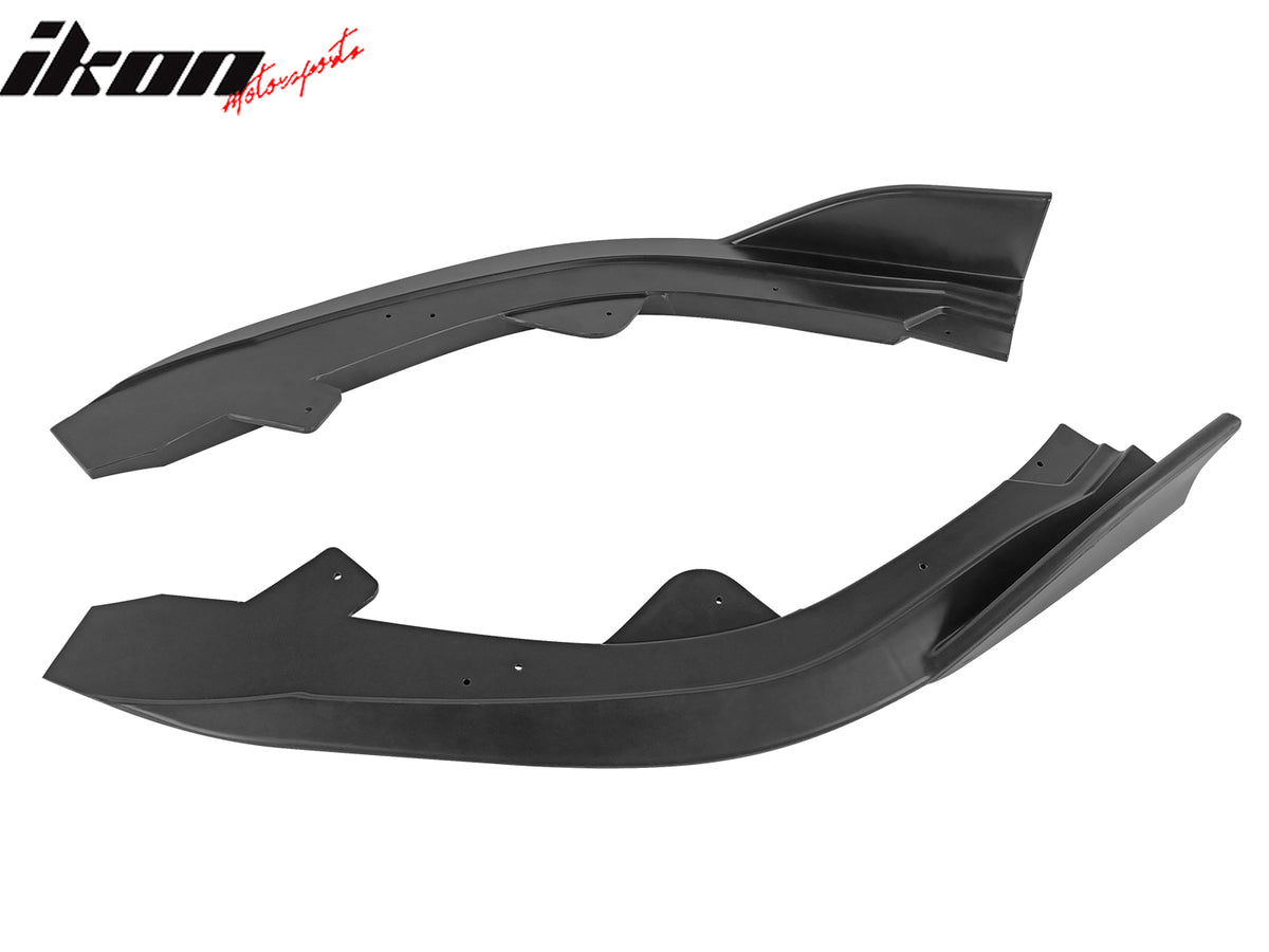 Fits 19-25 Toyota Corolla E210 Matte Black Front Bumper Splitters + Side Canards