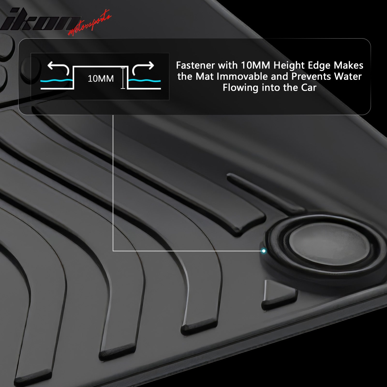 Fits 19-25 Volvo S60/19-21 V60 Floor Mats TPE Carpet All Weather Custom 3D Liner