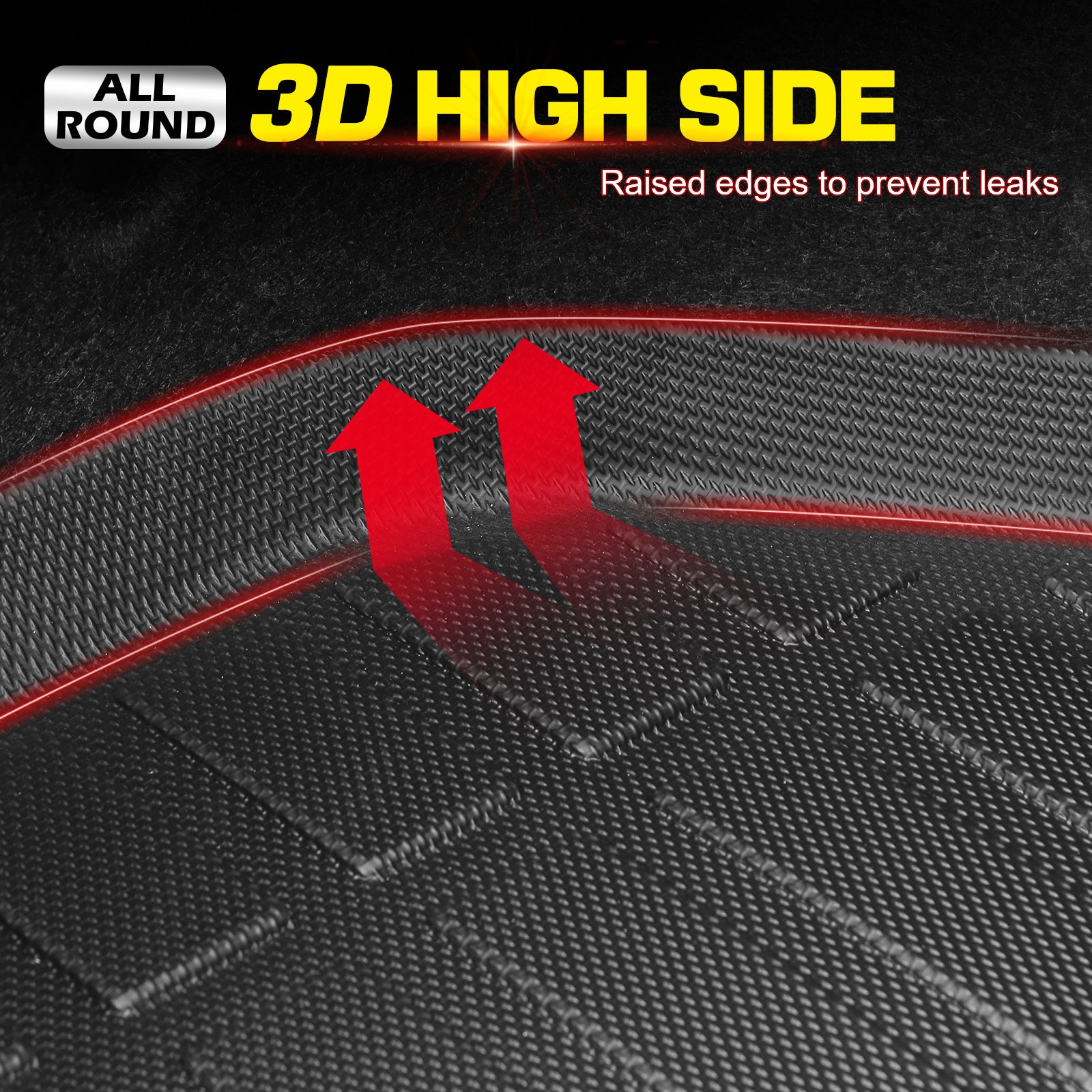 Fits 19-25 Audi A6 S6 TPE All Weather Waterproof Rear Cargo Liner Trunk Tray Mat