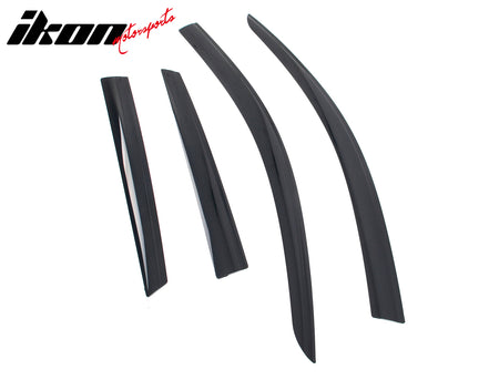 Fits 19-25 Audi Q3 Low Profile Style Tape-On Window Visors Vent Rain Deflectors