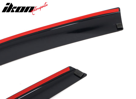 Fits 19-25 Audi Q3 Low Profile Style Tape-On Window Visors Vent Rain Deflectors