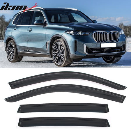 2019 - 2025 BMW G05 X5 4PCS Tape on Window Visors Vent Rain Sun GuardsIkon Motorsports
