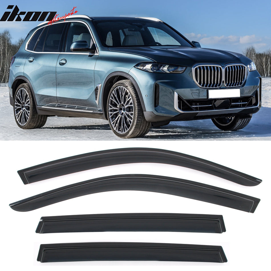 2019 - 2025 BMW G05 X5 4PCS Tape on Window Visors Vent Rain Sun GuardsIkon Motorsports