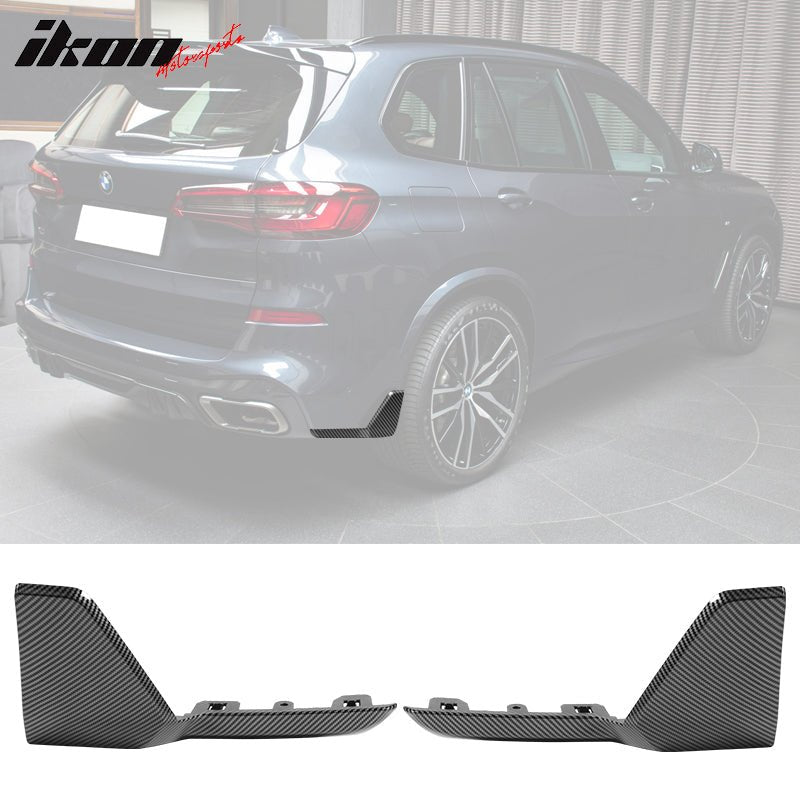 2019 - 2025 BMW G05 X5 M Sport Rear Splitter ApronsCarbon Fiber PrintIkon Motorsports