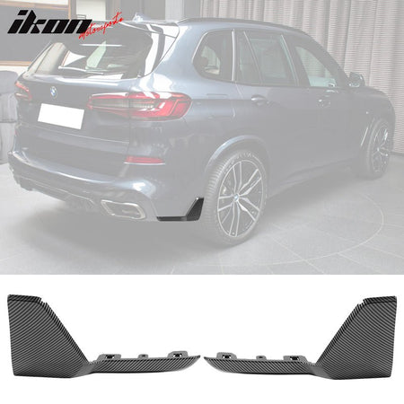 2019 - 2025 BMW G05 X5 M Sport Rear Splitter ApronsCarbon Fiber PrintIkon Motorsports