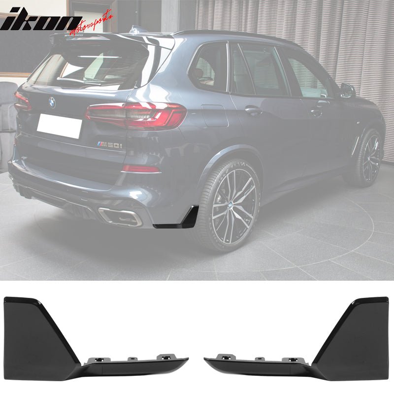 2019 - 2025 BMW G05 X5 M Sport Rear Splitter ApronsGloss BlackIkon Motorsports