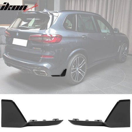 2019 - 2025 BMW G05 X5 M Sport Rear Splitter ApronsGloss BlackIkon Motorsports
