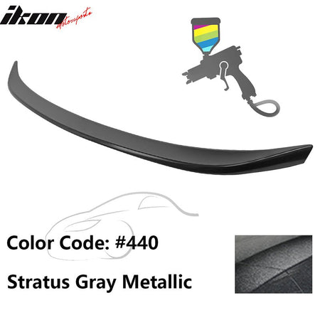 2019 - 2025 BMW G20 G80 M3 M Performance Trunk Spoiler ABS440 Stratus Gray MetallicIkon Motorsports