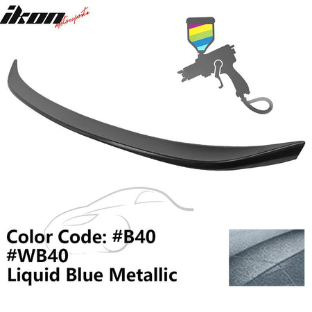 2019 - 2025 BMW G20 G80 M3 M Performance Trunk Spoiler ABSB40 Liquid Blue MetallicIkon Motorsports