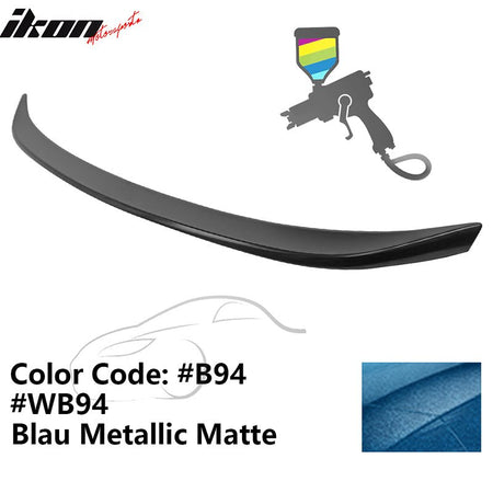 2019 - 2025 BMW G20 G80 M3 M Performance Trunk Spoiler ABSB94 Blau Metallic MatteIkon Motorsports