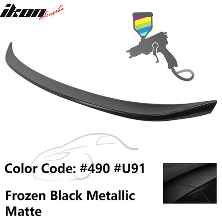 2019 - 2025 BMW G20 G80 M3 M Performance Trunk Spoiler ABS490 Frozen Black Metallic MatteIkon Motorsports